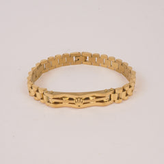 Mens Golden Chain Bracelet R