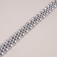 Mens Silver Chain Bracelet 12mm