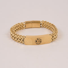 Mens Golden Chain Bracelet L.V