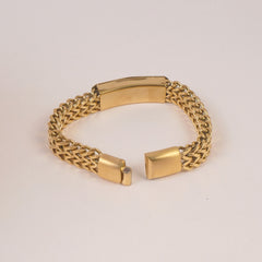 Mens Golden Chain Bracelet L.V