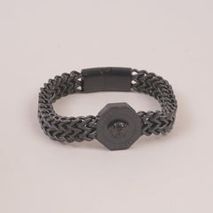 Mens Black Chain Bracelet V