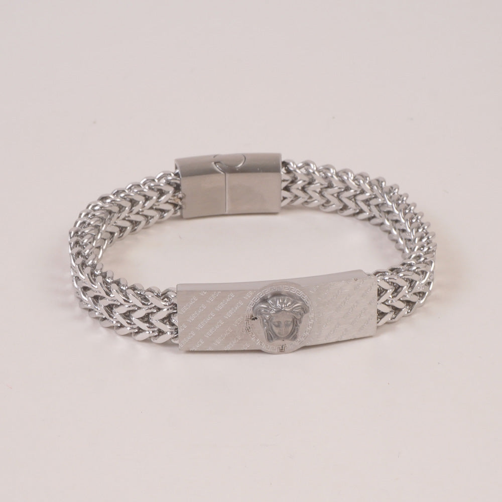 Mens Silver Chain Bracelet V