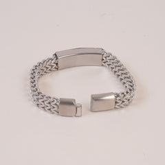 Mens Silver Chain Bracelet L.V