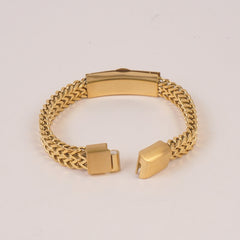 Mens Golden Chain Bracelet V