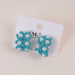 Trendy Woman's Earring Cyan