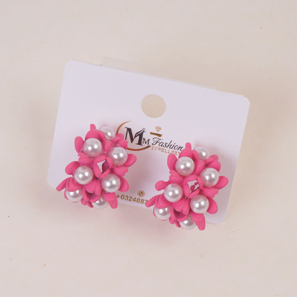 Trendy Woman's Earring Pink