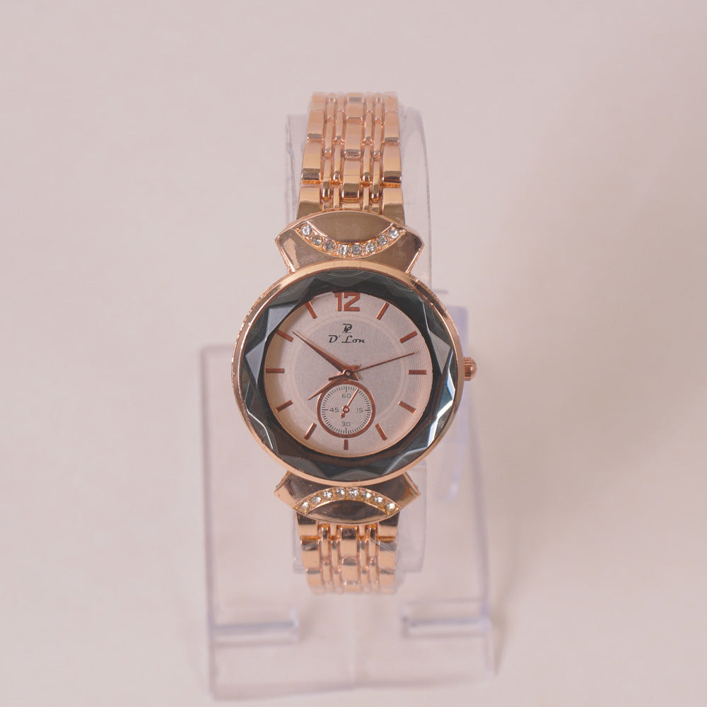 Woman Chain Wrist Watch Rosegold