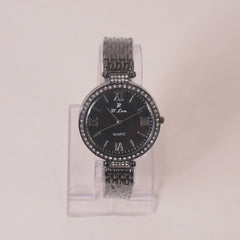 Woman Chain Wrist Watch Black