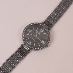 Woman Chain Wrist Watch Black