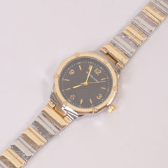 Two Tone Woman Chain Silver Wrist Watch Golden B