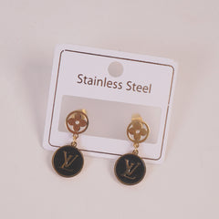 Branded Earring For Woman Black