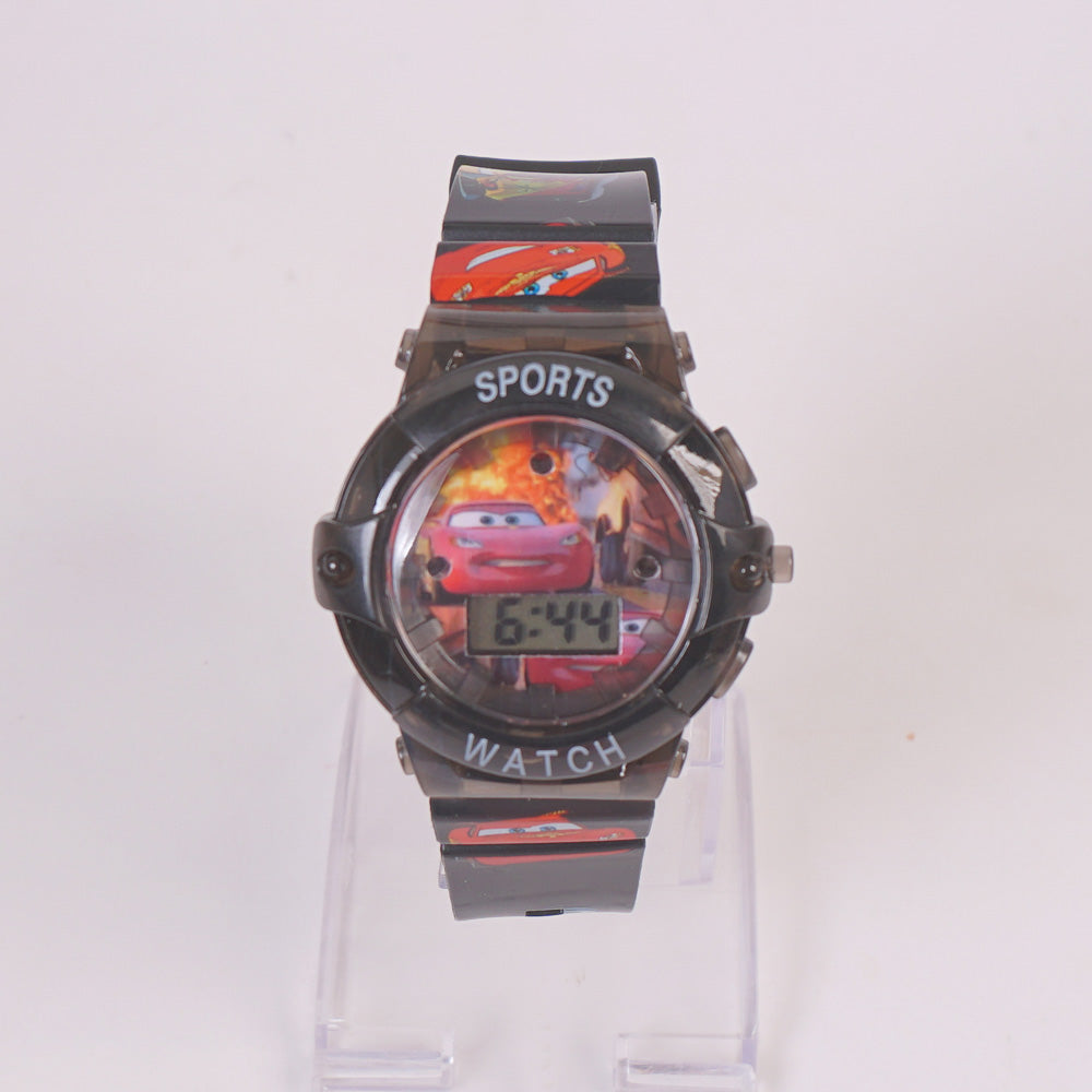 Kids Character Digital LED Watch Black