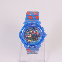 Kids Character Digital LED Watch Blue