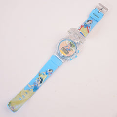 Kids Character Spinner Digital Watch Cyan