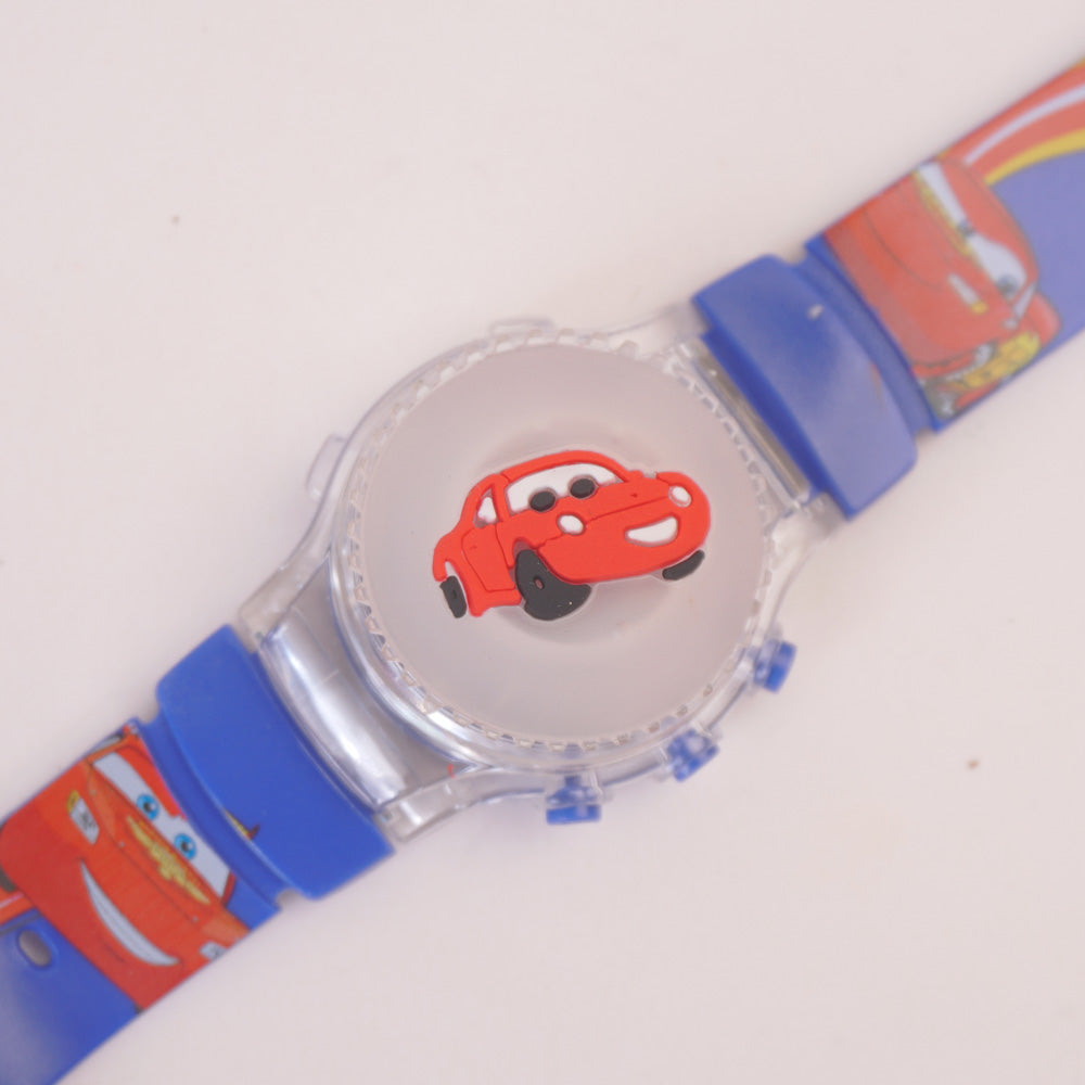 Kids Character Spinner Digital Wrist Watch Blue C