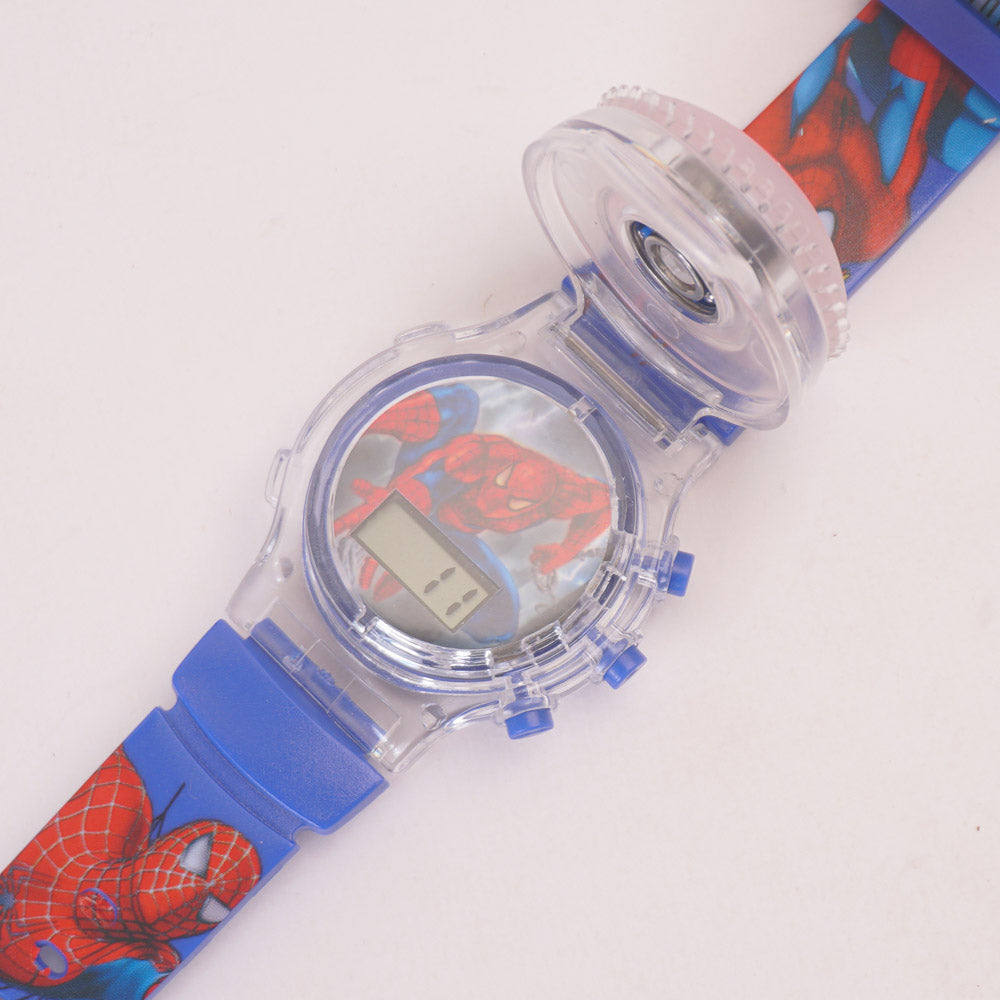 Kids Character Spinner Digital Wrist Watch Blue S