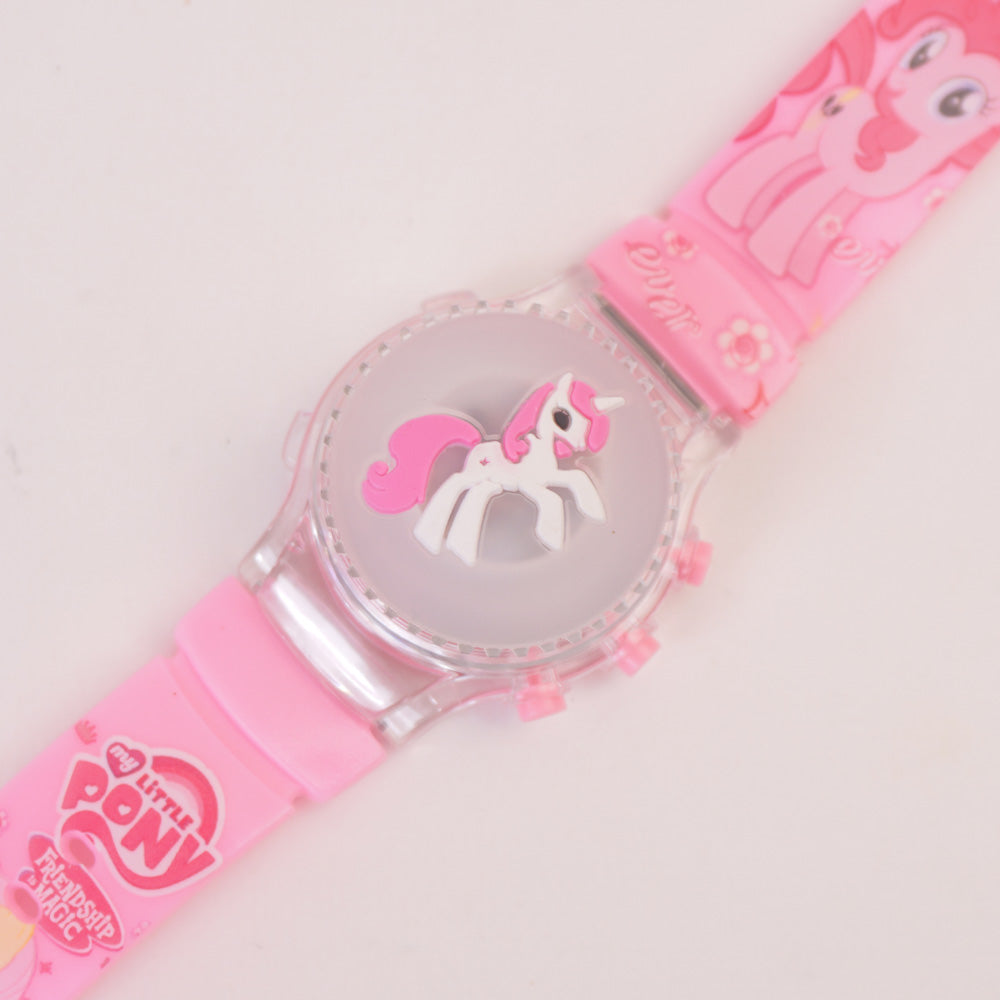 Kids Character Spinner Digital Wrist Watch Pink UC