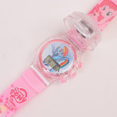 Kids Character Spinner Digital Wrist Watch Pink UC