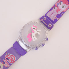 Kids Character Spinner Digital Wrist Watch Purple UC