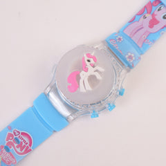 Kids Character Spinner Digital Wrist Watch Cyan UC