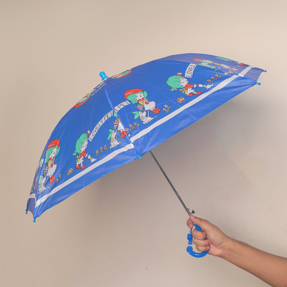 KIDS Character Umbrella Blue