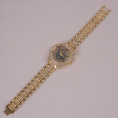 Woman Chain Watch Golden Black