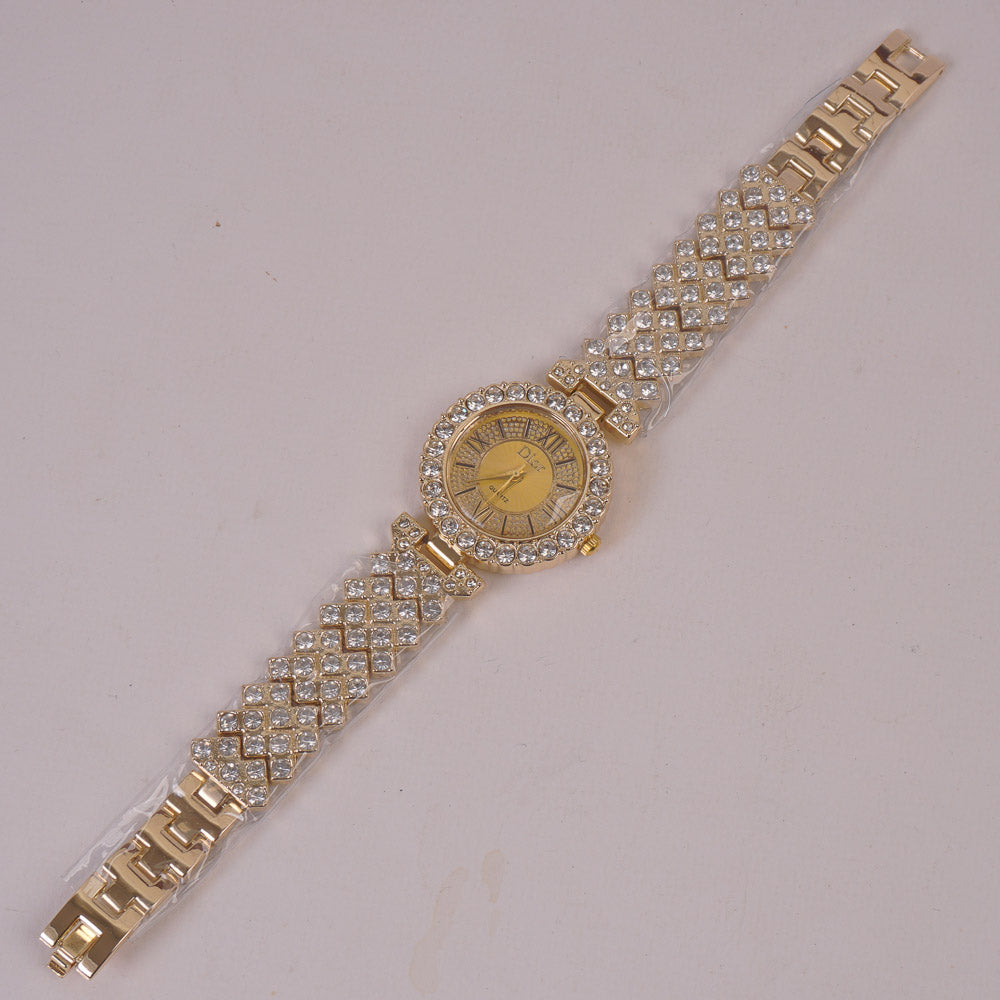 Woman Chain Watch Golden