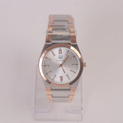 Two Tone Chain Wrist Watch Rosegold