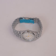 Mens Chain Wrist Watch Silver