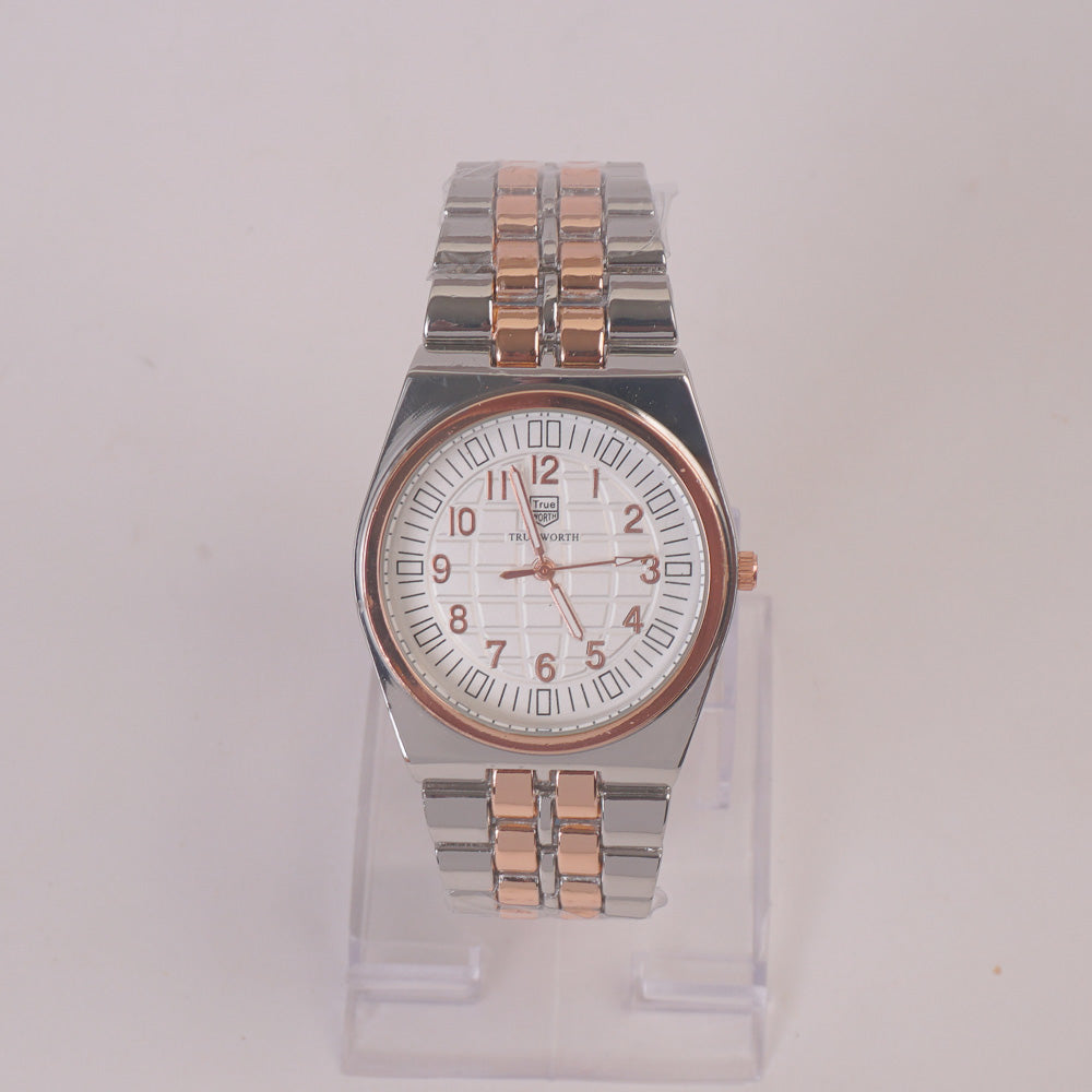 Mens Chain Wrist Watch Rosegold