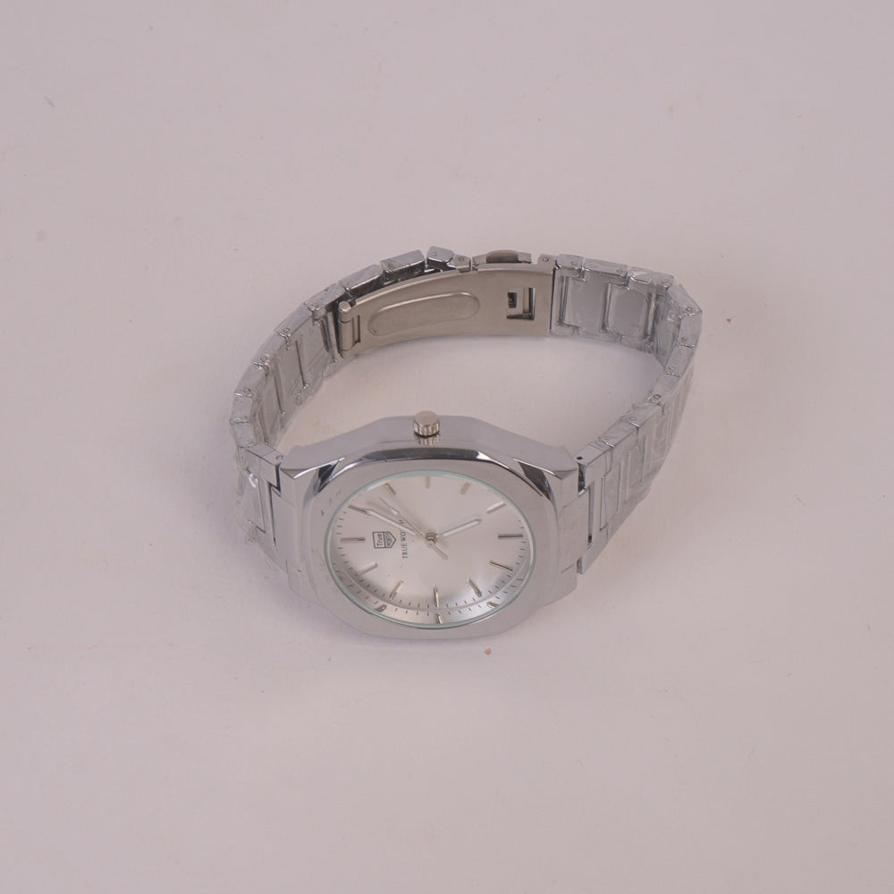 Mens Chain Wrist Watch Silver