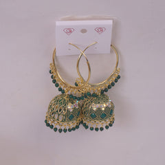 Woman's Traditional Earring Green