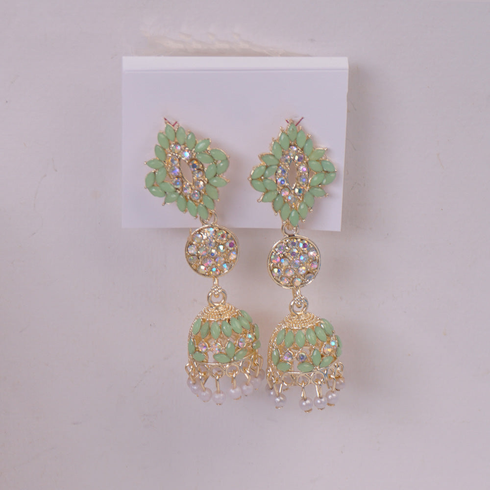 Woman's Traditional Earring Light Green