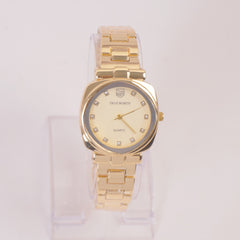 Women Stylish Chain Wrist Watch Golden