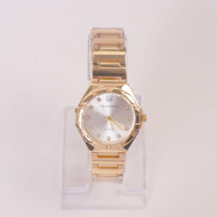 Women Stylish Chain Wrist Watch Golden