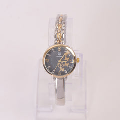 Two Tone Women Stylish Chain Wrist Watch