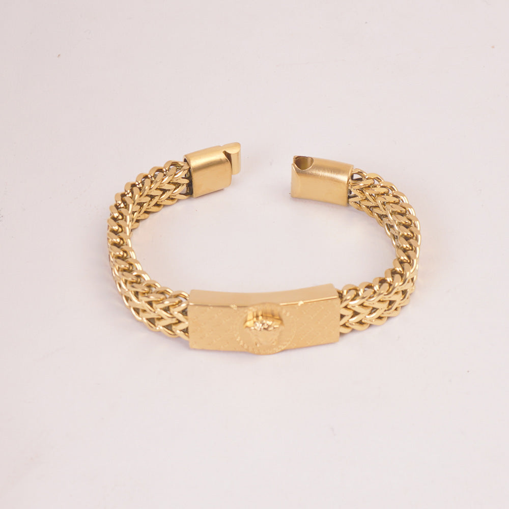 Mens Golden Chain Bracelet V