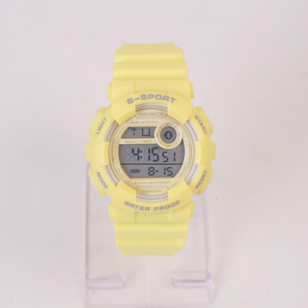 KIDS Sports Watch For Toddle & Junior Yellow