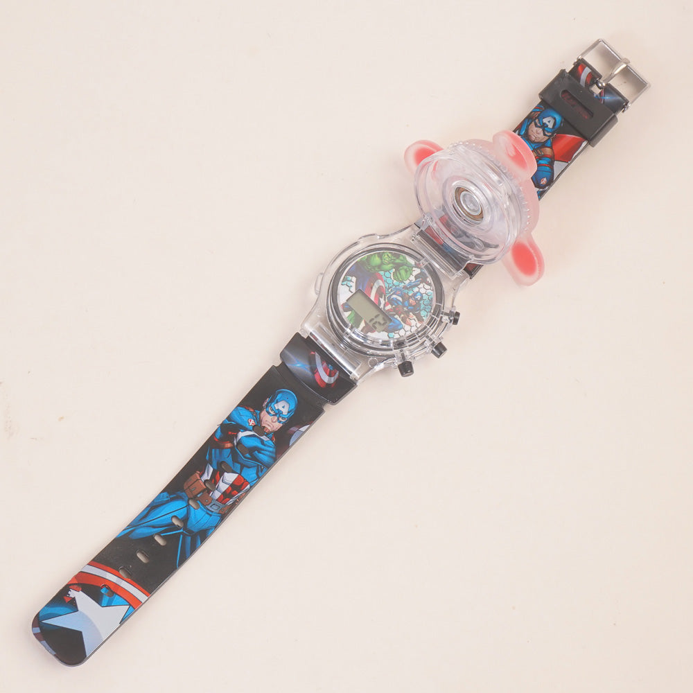 Spinner Watch For KIDS Black Maarvel