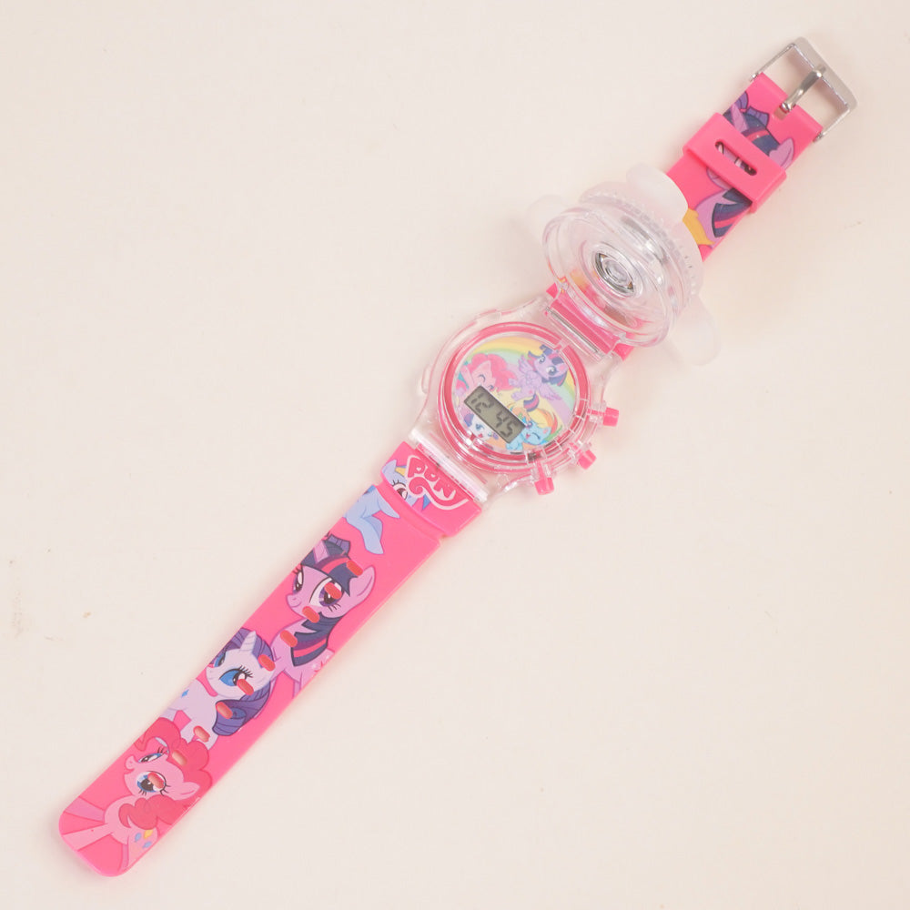 Spinner Watch For KIDS Dark Pink Unicrn