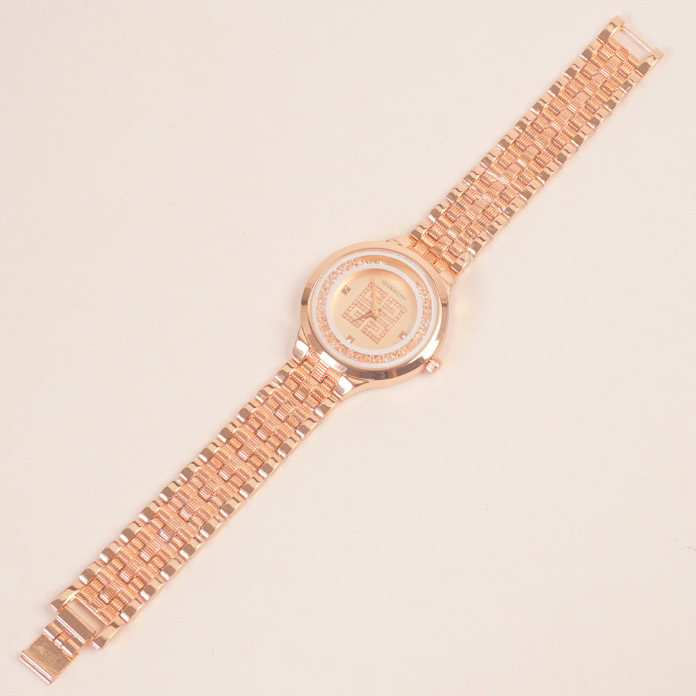 Women Chain Watch Rosegold