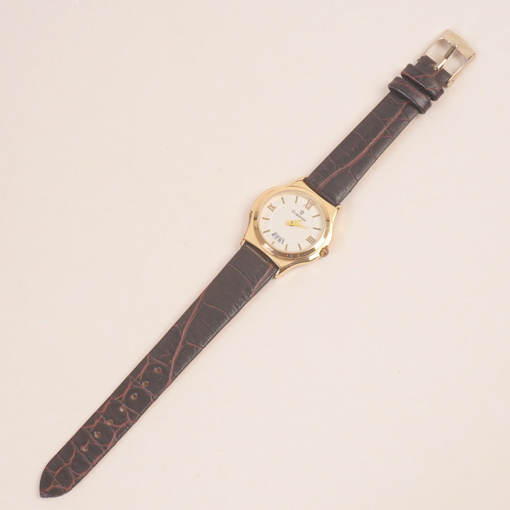 Women Chain Watch Golden