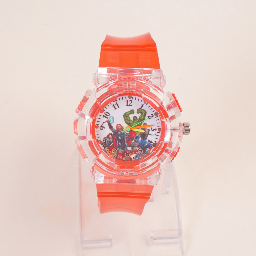 Kids Character Analogue Watch Red