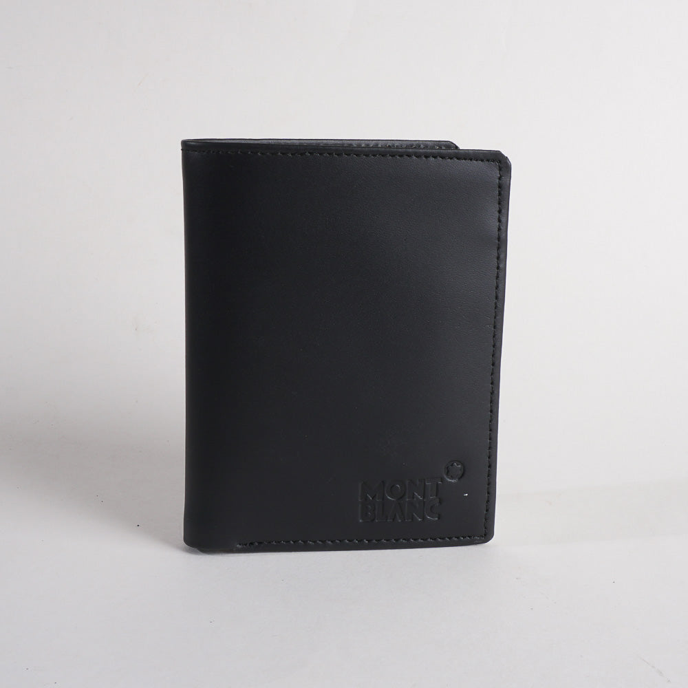 Branded Slim Black Leather Wallet