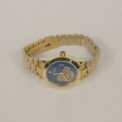 Golden Chain Wrist Watch Blue