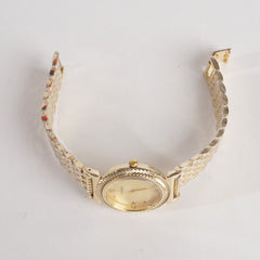 Womens Golden Chain Wrist Watch V