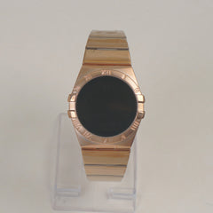 Two Tone Chain Digital LED Watch Rosegold