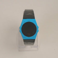 Two Tone Chain Digital LED Watch Black Cyan