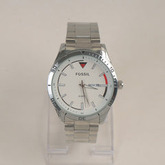 Man's Wrist Watch Silver White