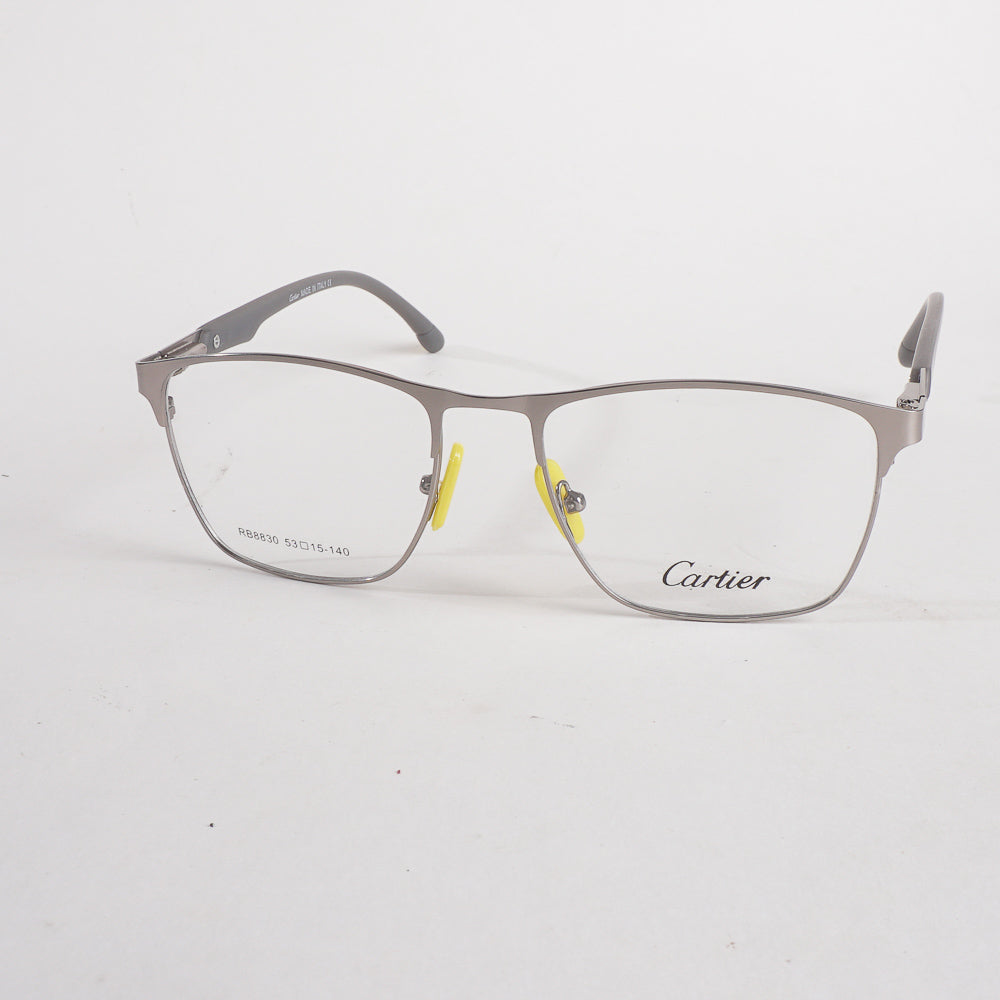 Silver Metal Optical Frame For Men & Women